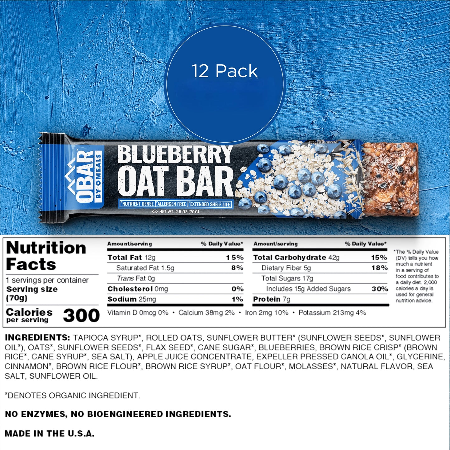 OBAR Blueberry Pack of 12